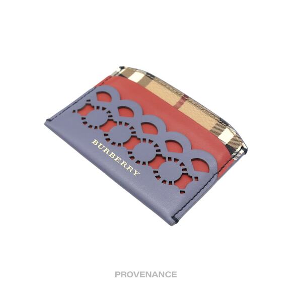 🔴 Burberry Card Wallet - Nova Check Laser Cut Patchwork - Picture 3 of 6